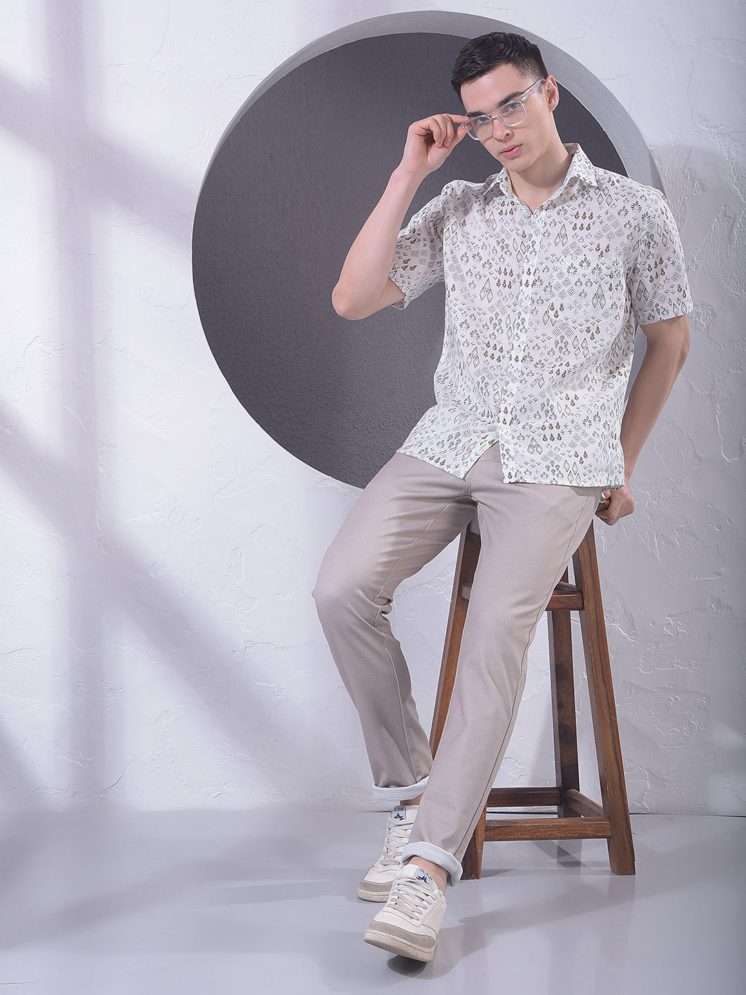 Comfort Beige Knitted Trousers