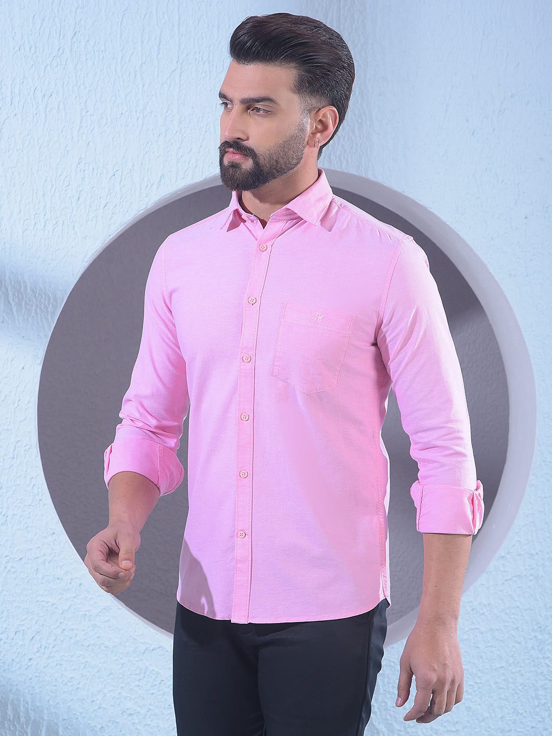 Pink 100% Cotton Shirt