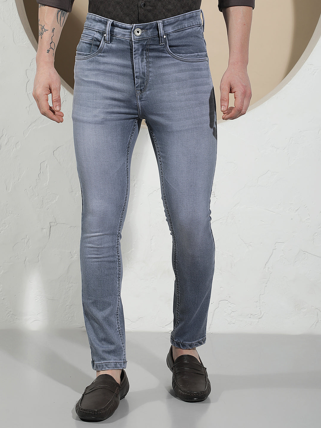 Chic Ash Grey Skinny Jeans