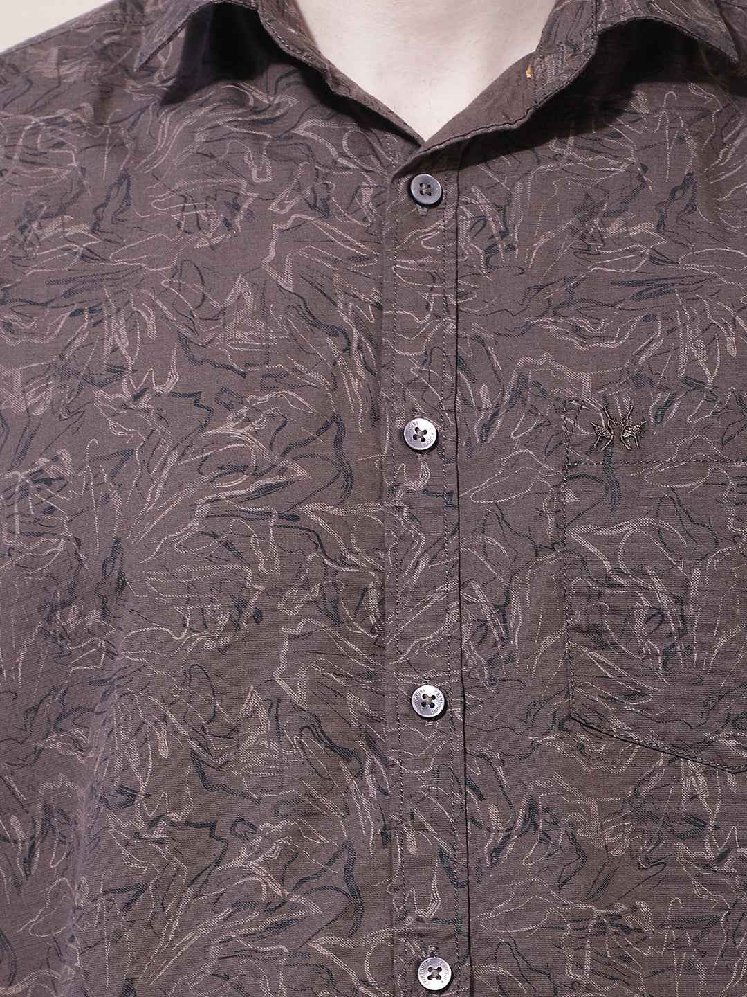 Cocoa Brown Printed Shirt