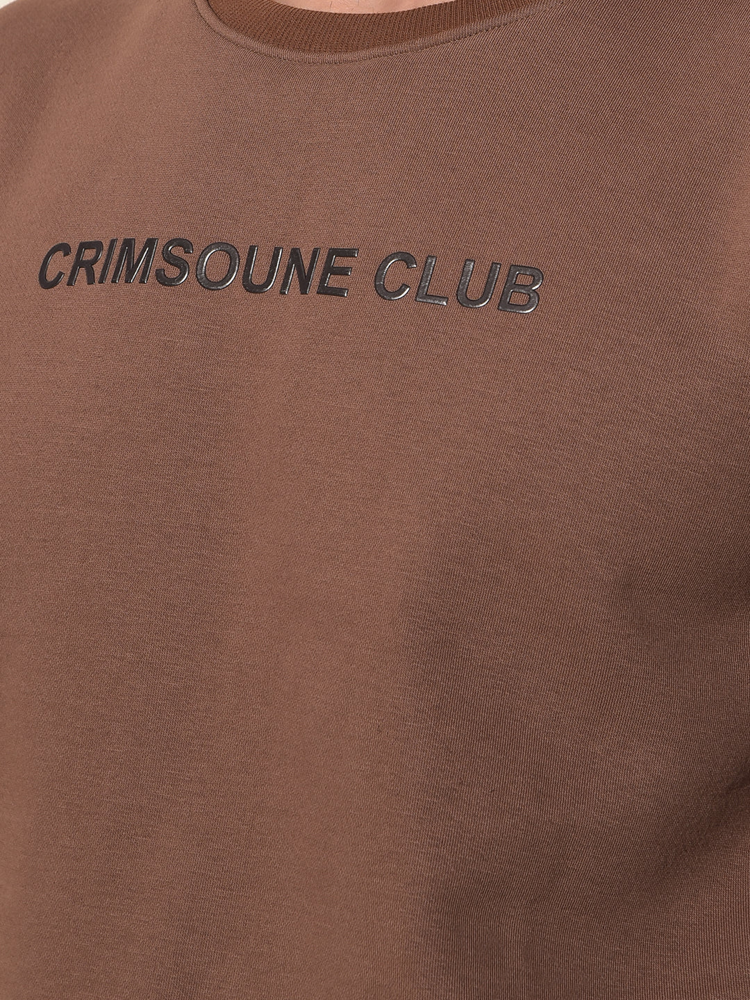 Urban Style Brown Sweatshirt with Brand Logo