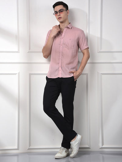 Navy Blue Printed Knitted Trousers