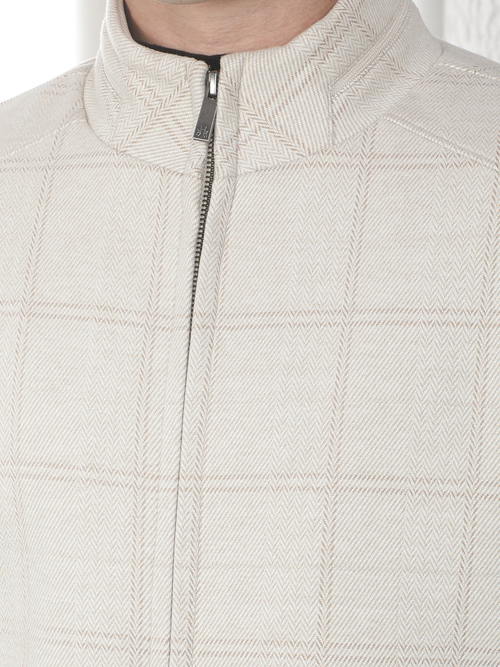 Urban Biscotti Beige Checked Jacket