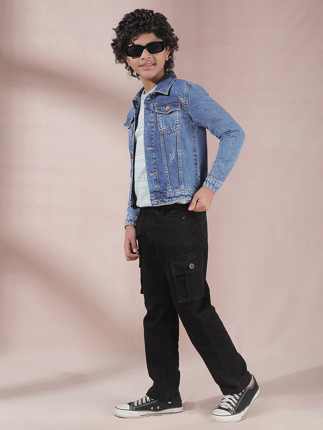 Chic Blue 100% Cotton Jeans