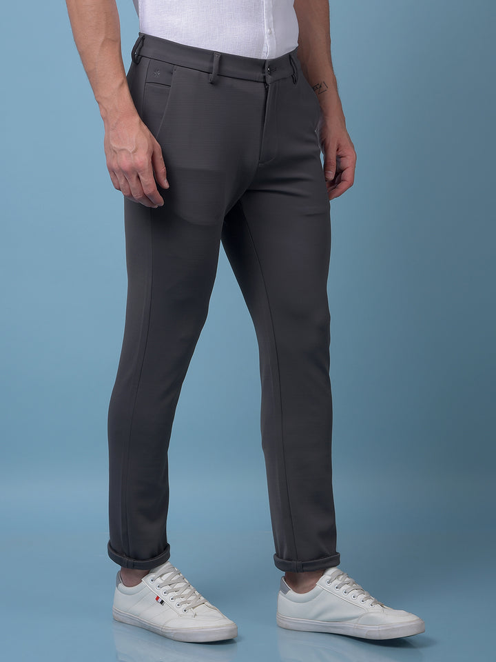 Neon Grey Textured Trousers