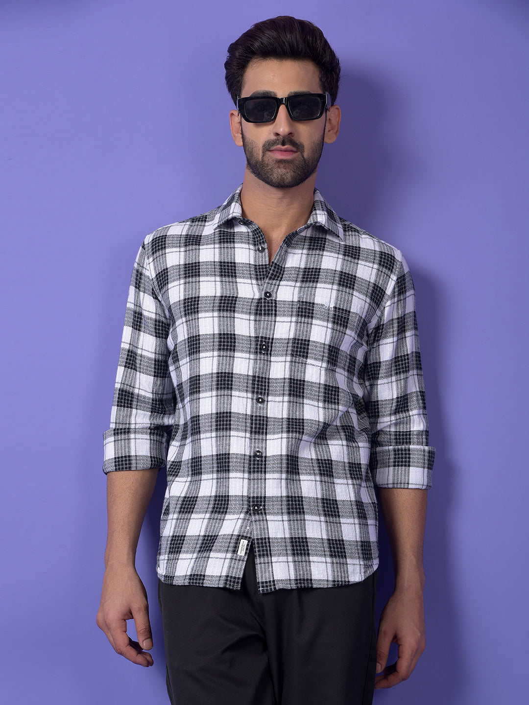 Black Checked Shirt