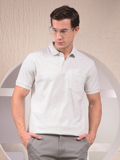 Grey Polo Neck T-Shirt