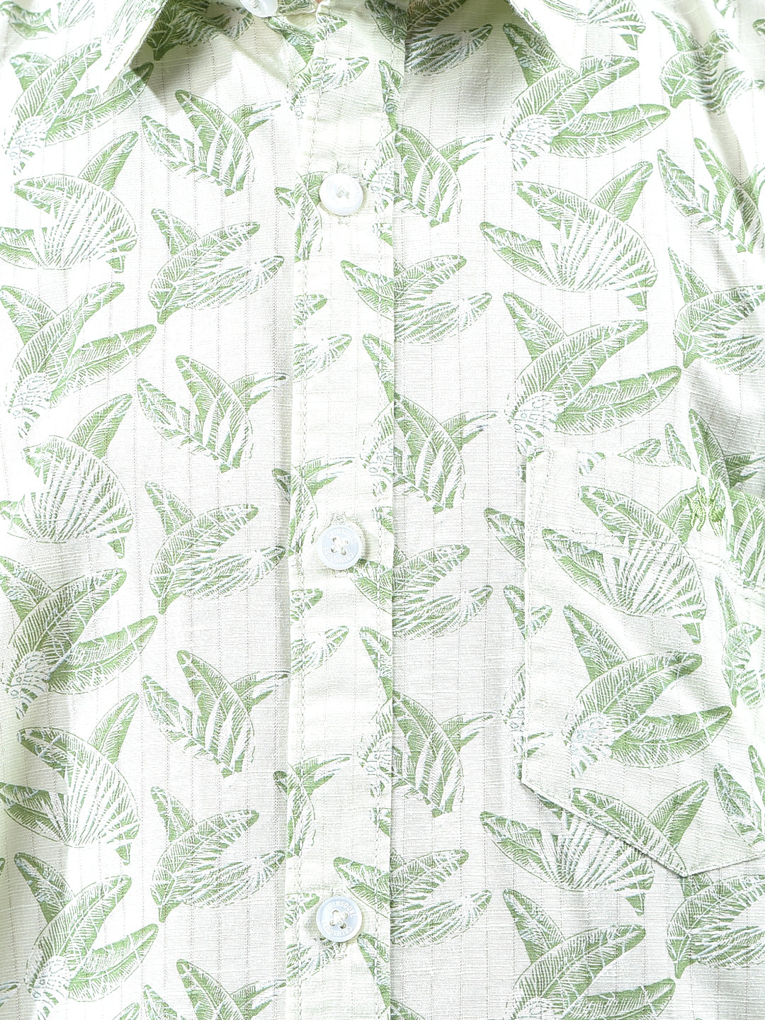 Modern Edge Green Floral Print Shirt