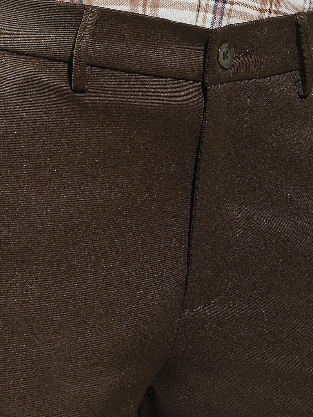 Refined Mocha Brown Trousers