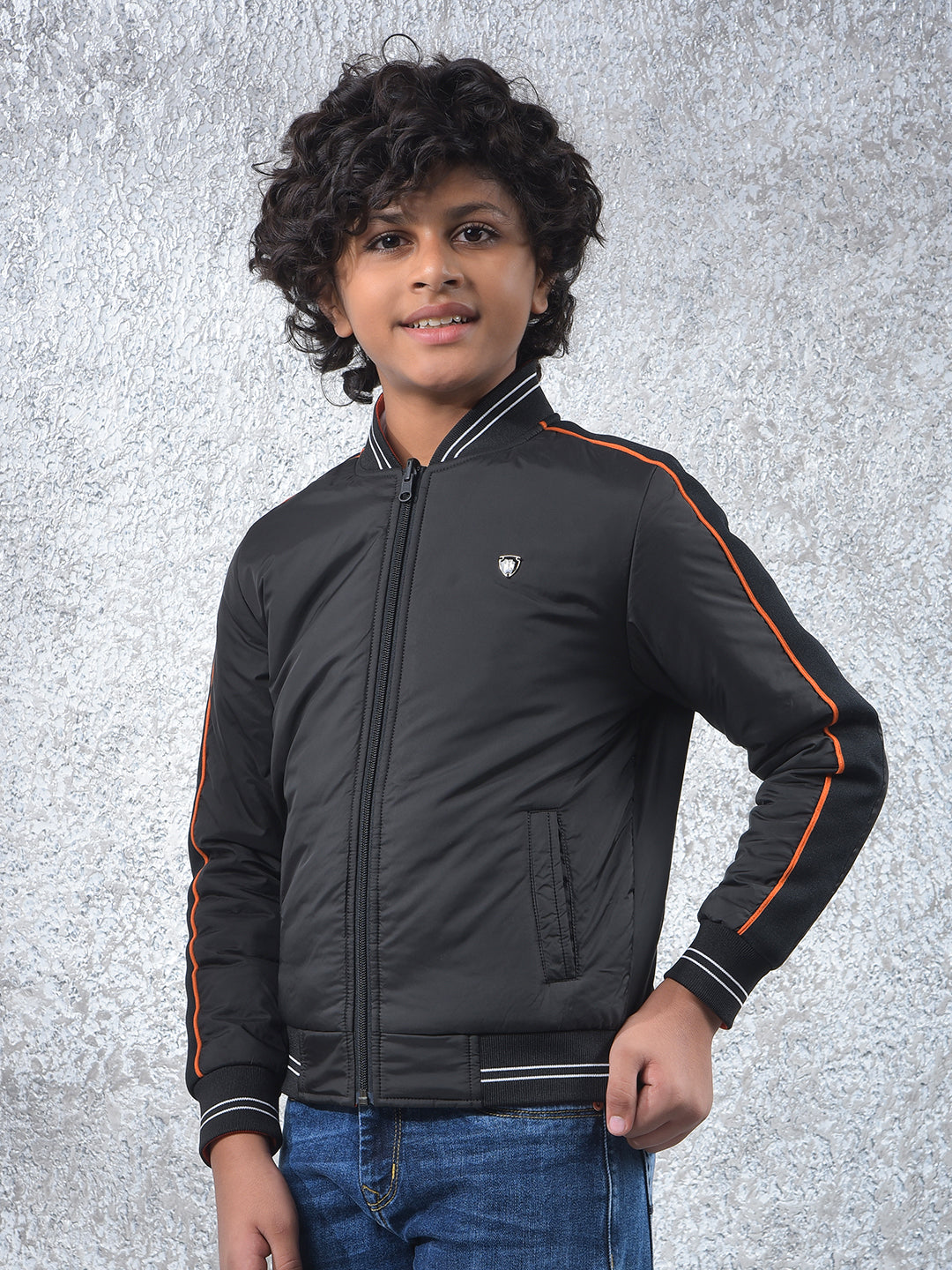 Black Reversible Bomber Jacket
