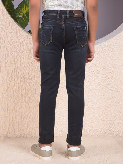Snatched Dark Wash Slim Blue Jeans