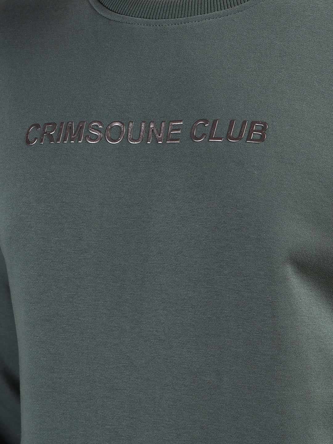 Classic Green Cotton Sweatshirt With Brand Logo