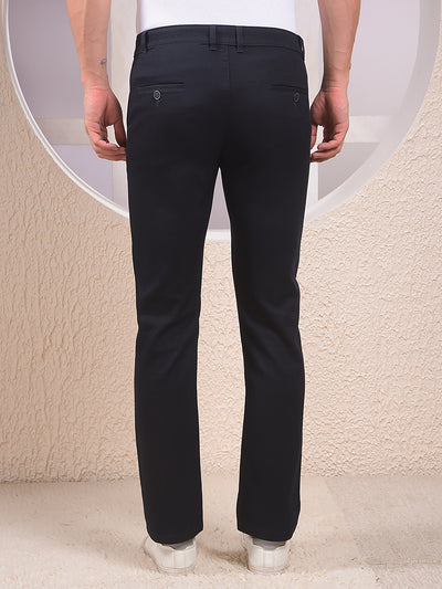 Navy Blue Straight Trousers