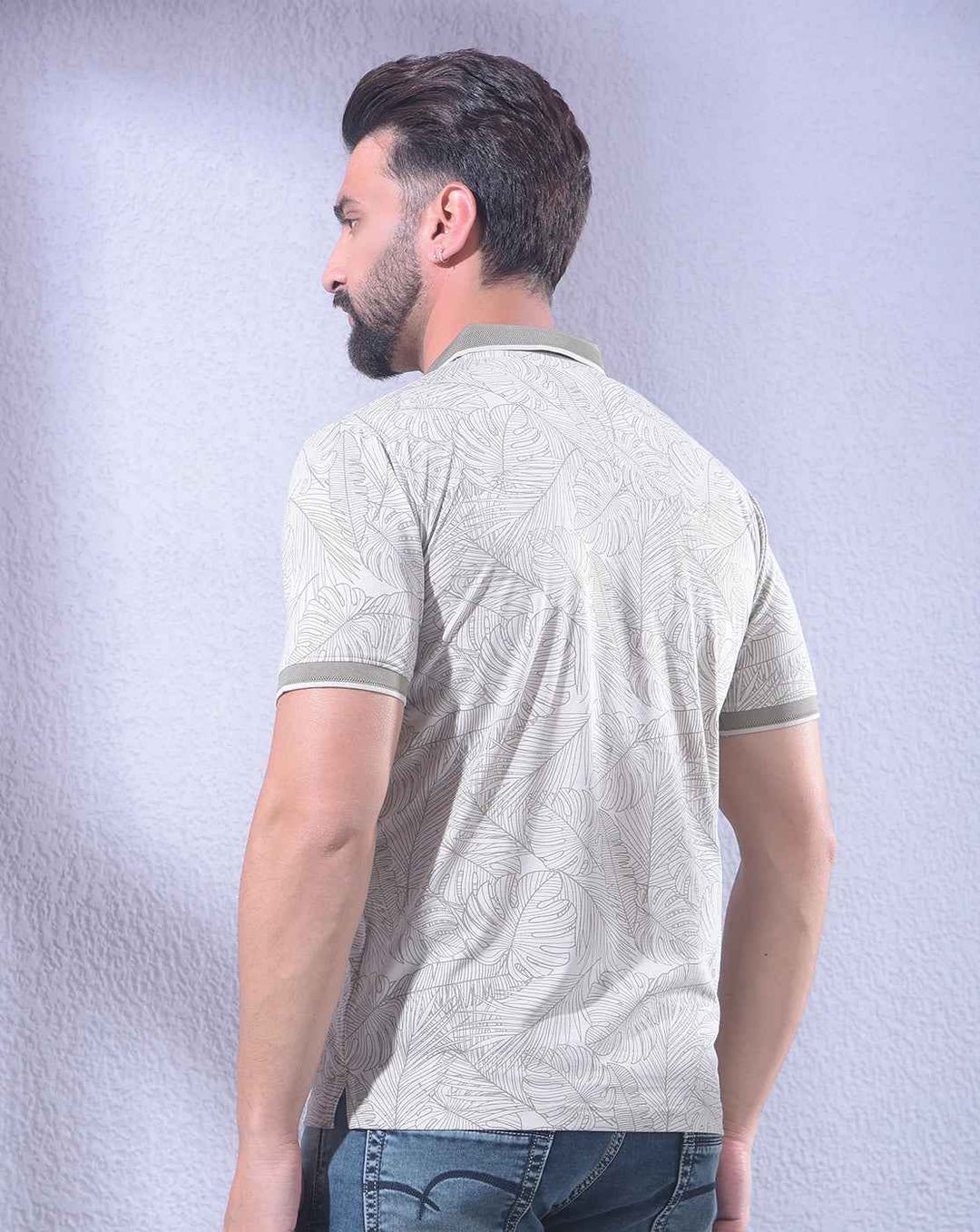 Tan Floral Print T-Shirt