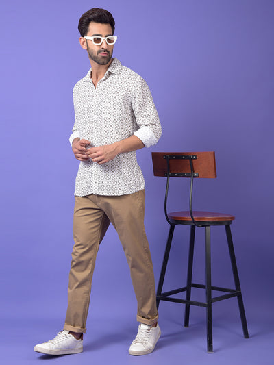 Grey Printed Shirt