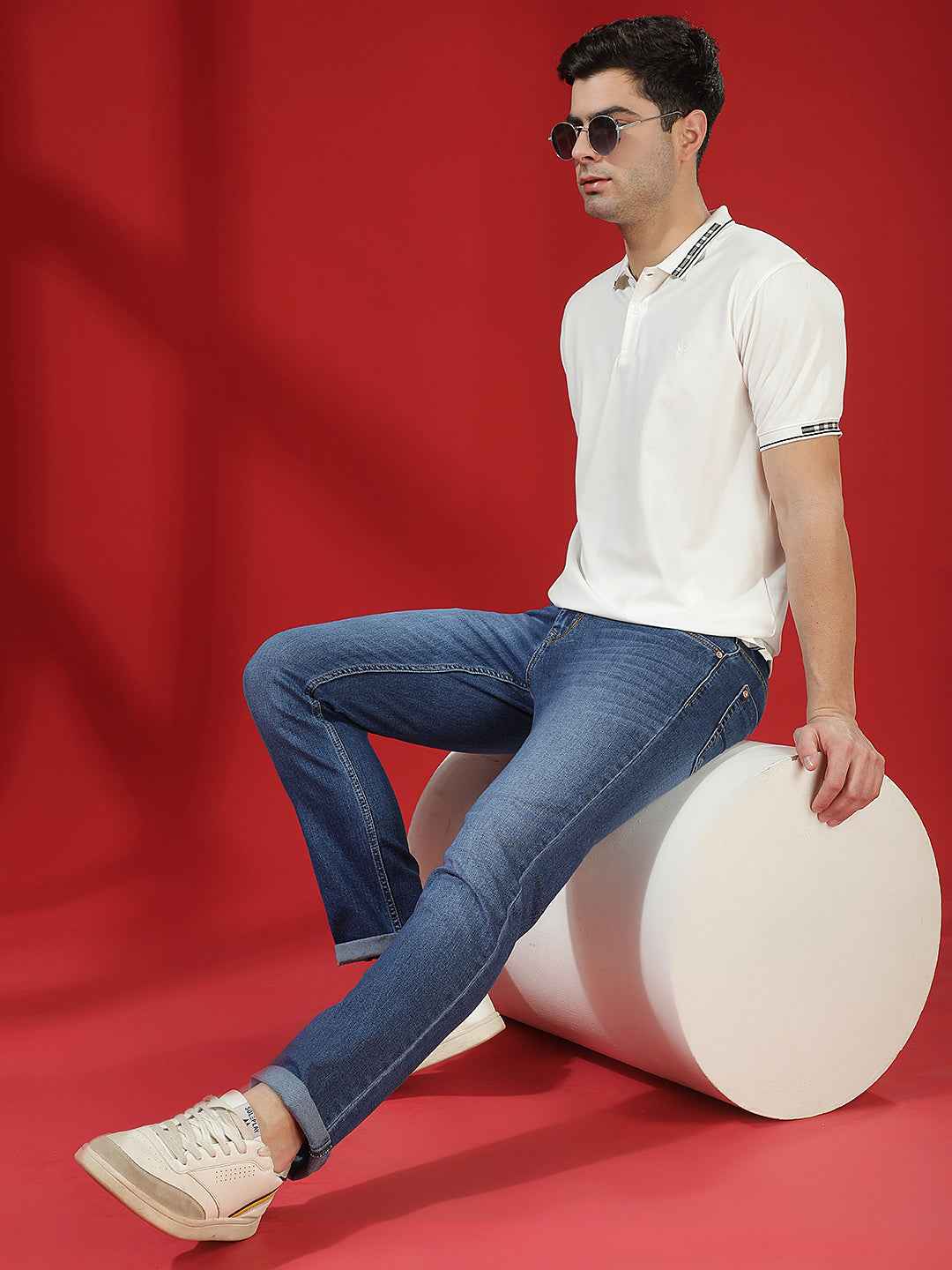 Crisp White Classic Polo T-Shirt