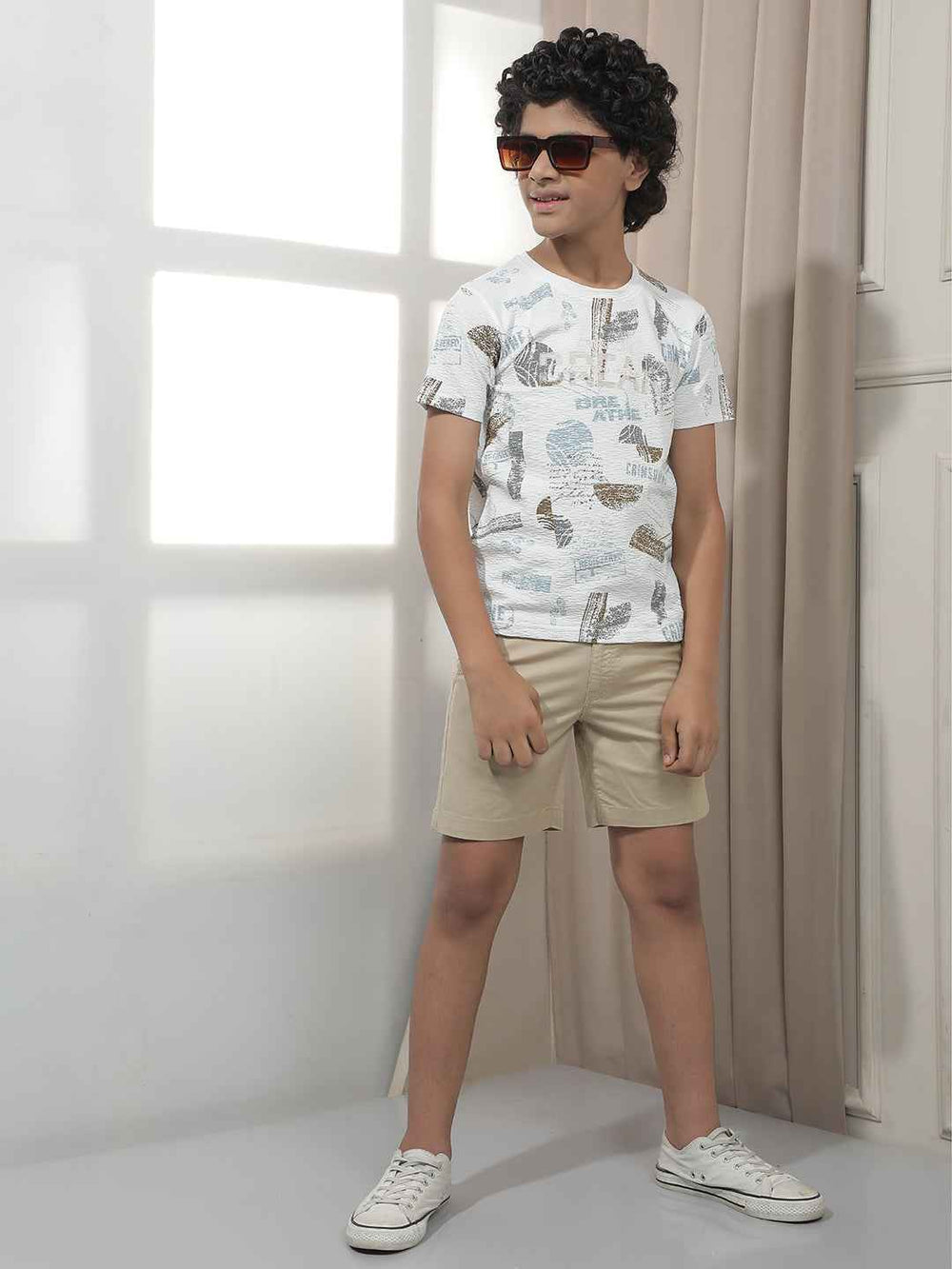 White Graphic Printed T-Shirt