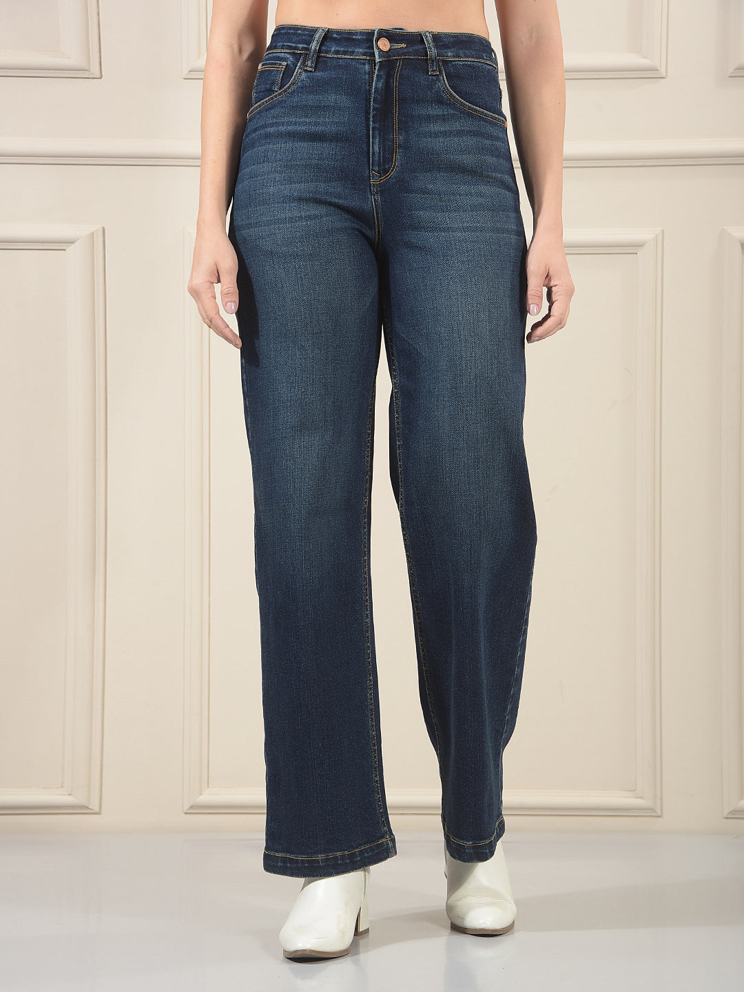 Modern Pacific Blue Wide-Leg Jeans