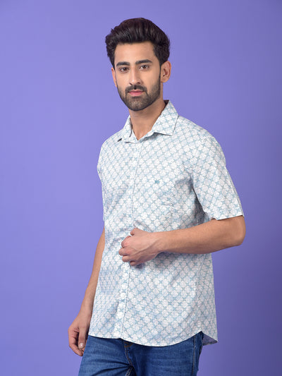 Green Printed Shirt