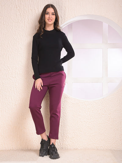 Comfy Wine Slim Trackpants