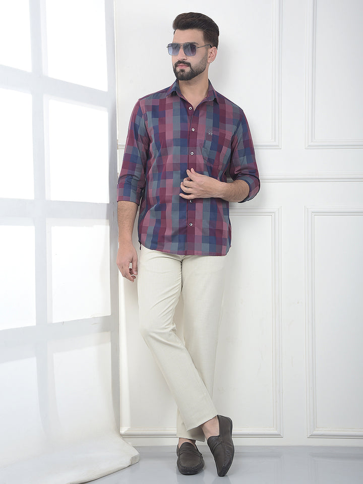 Multi-Color Printed 100% Cotton Shirt