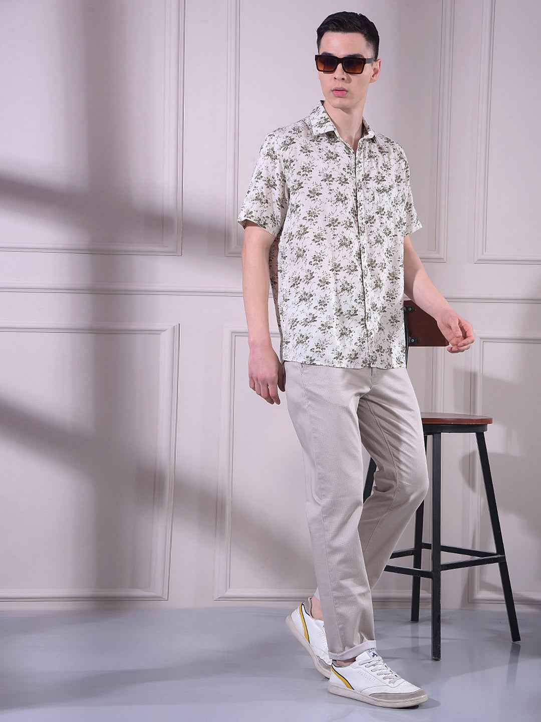 Beige Chinos Trousers