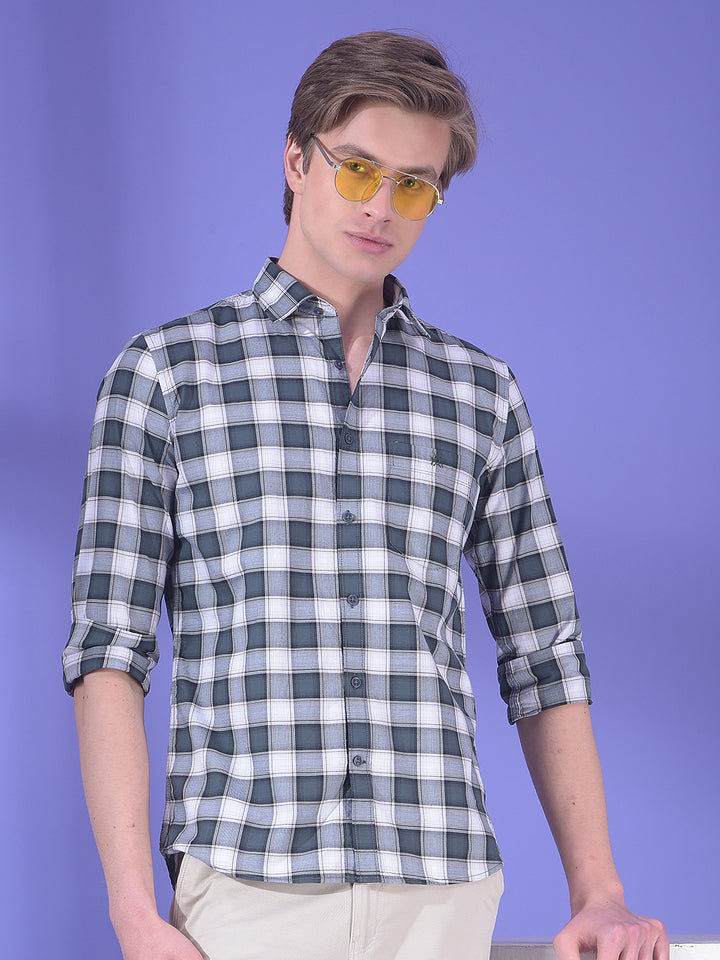 Everyday Grey Checked 100% Cotton Shirt