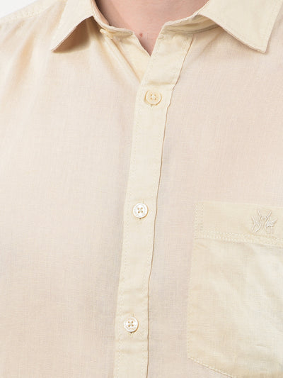 Driftwood Beige Linen Shirt