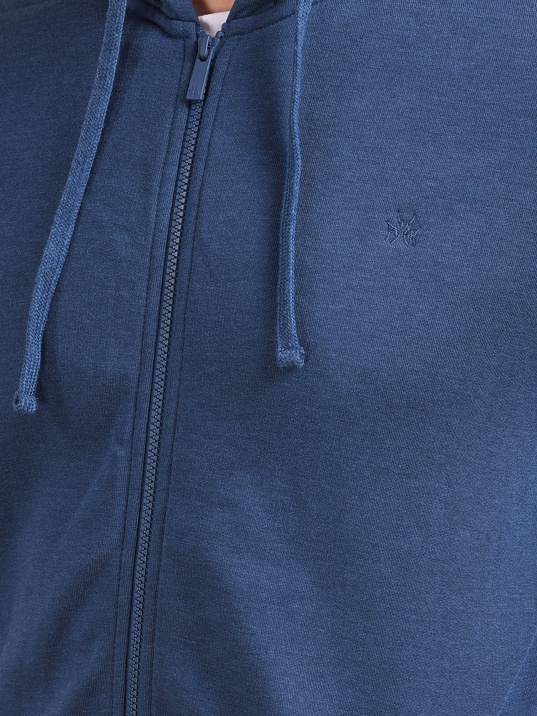 Blue Hooded Neck Sweatshirt