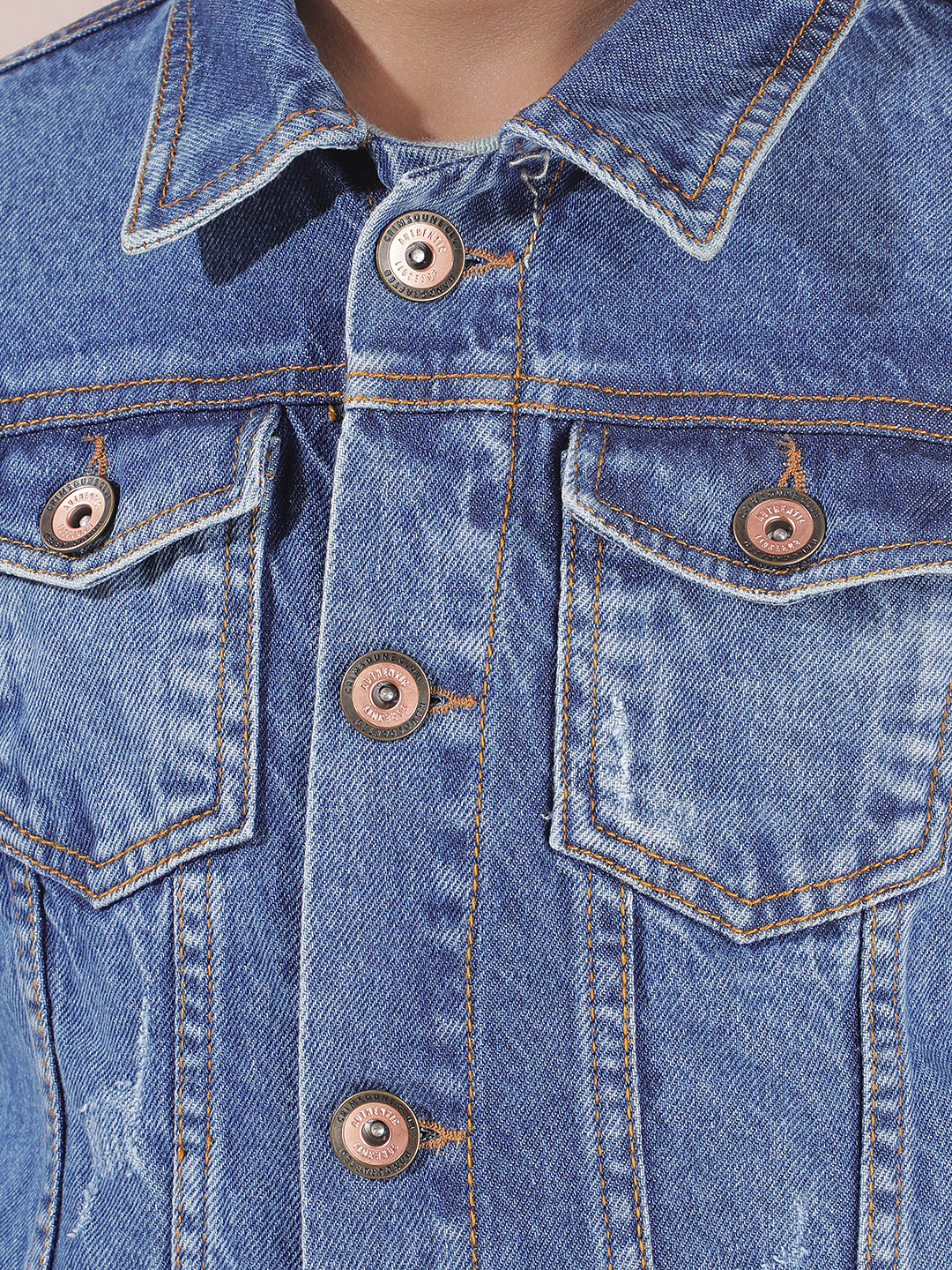 Chic Blue 100% Cotton Jeans