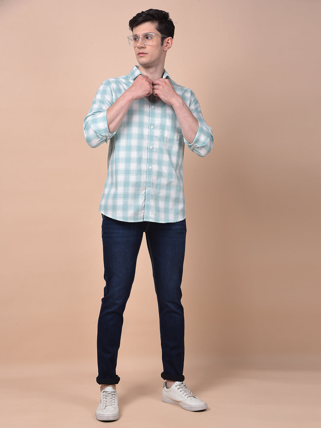 Tailored Trim Navy Blue Jeans