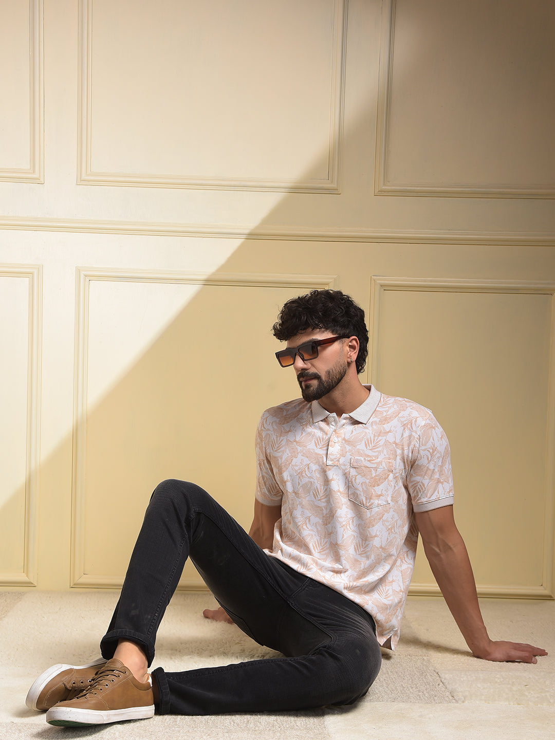 Mid-Wash Skinny Fit Black Jeans