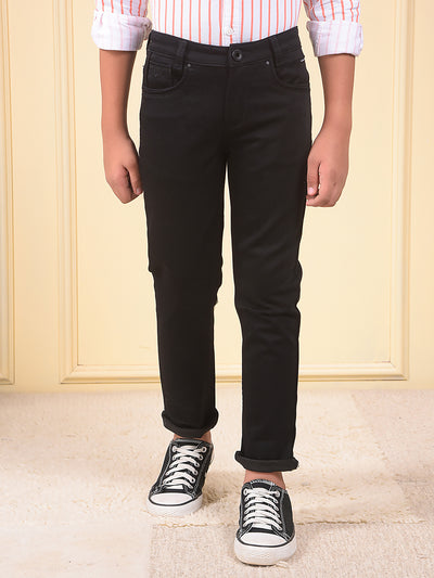Dreamy Dark Wash Slim Fit Black Jeans