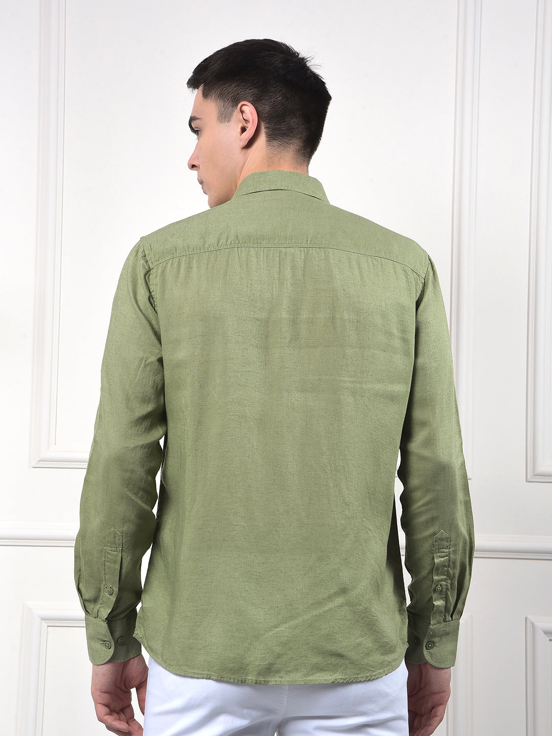 Luxe Green Linen Everyday Shirt
