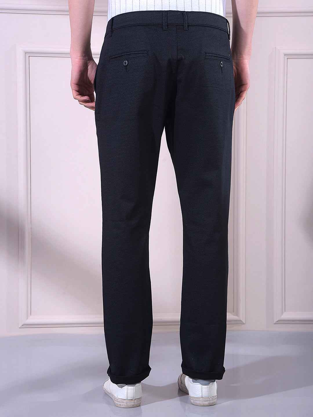 Black Printed Trousers