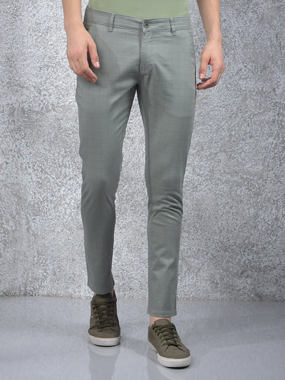 Beige Printed Trousers-Men Trousers-Crimsoune Club