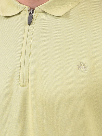 Green Polo Neck Sweatshirt