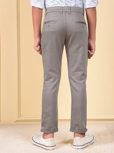 Grey Printed Trousers