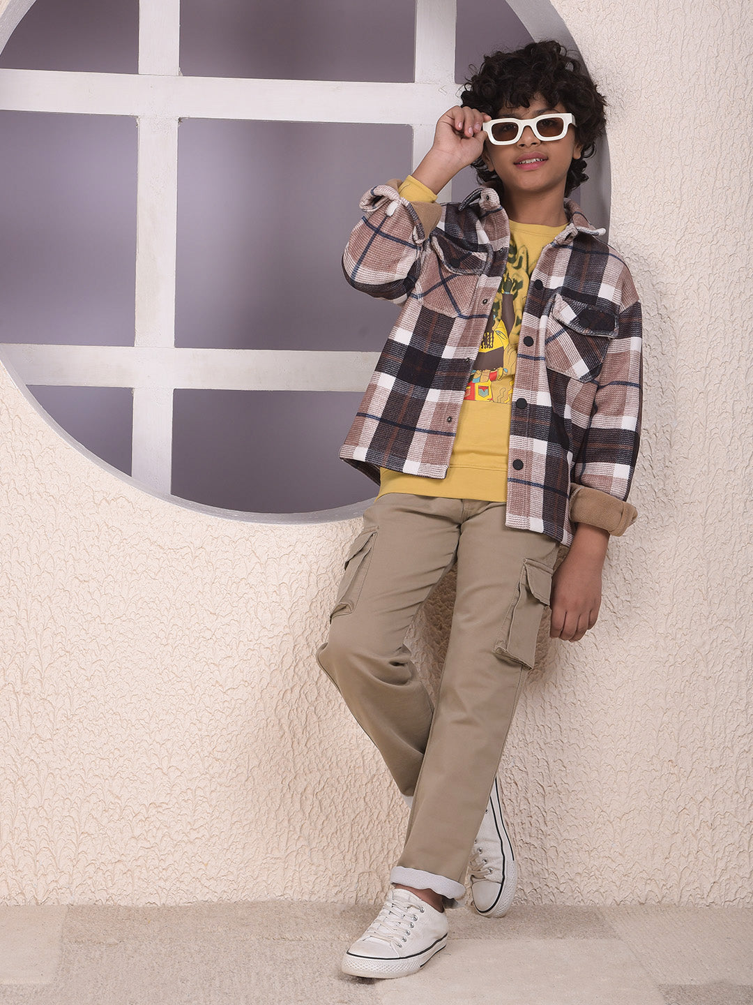 Multi-Color Checked Shacket