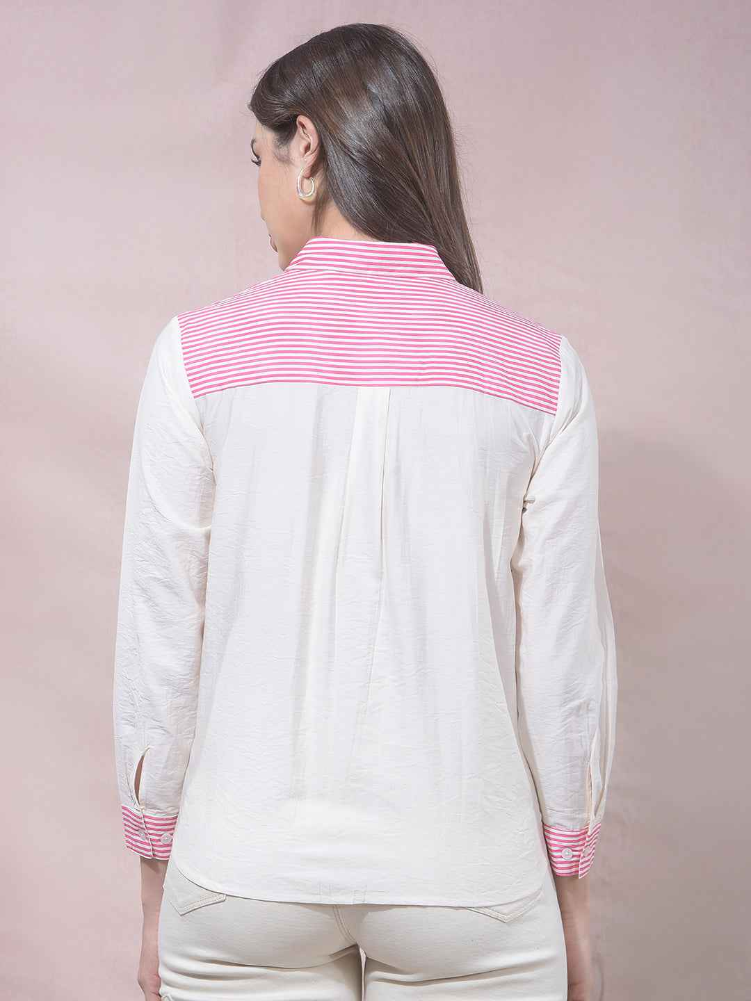 Pink Floral Print Shirt