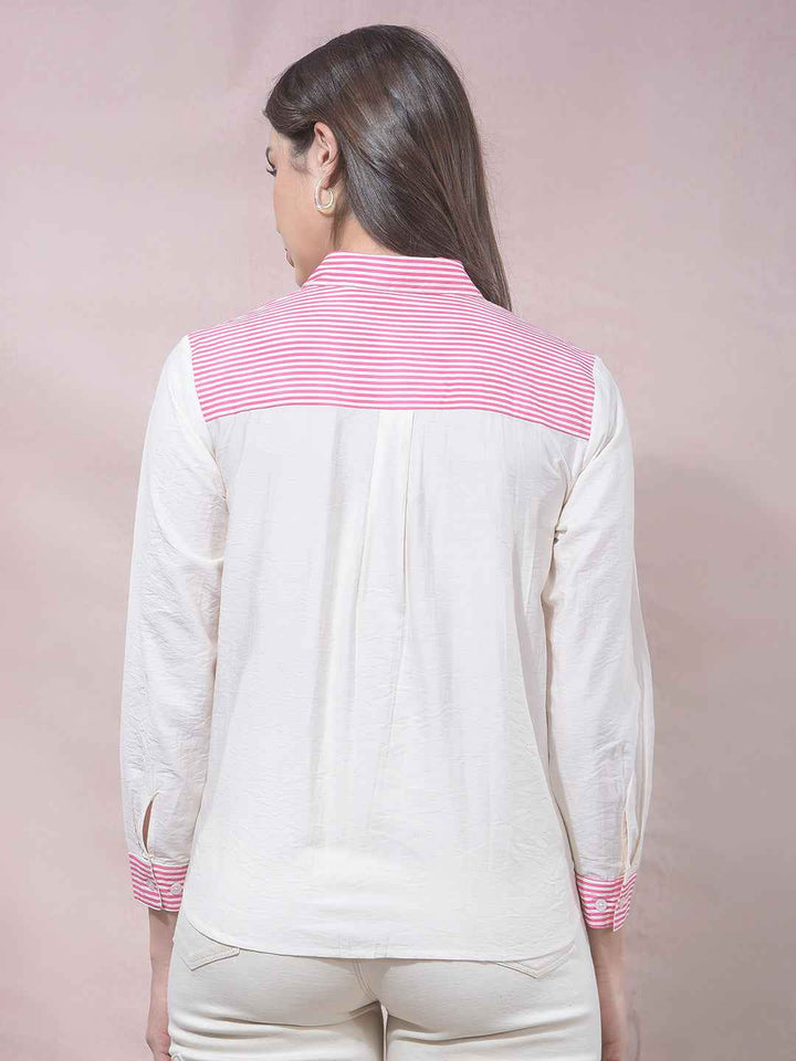 Pink Floral Print Shirt