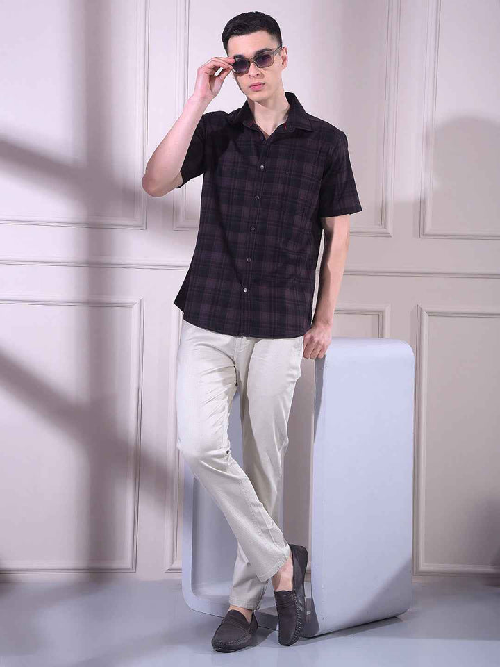 Neutral Beige Urban Trousers