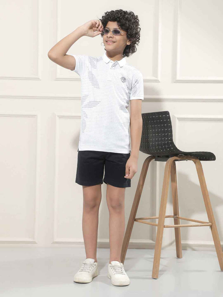 Navy Blue 100% Cotton Shorts