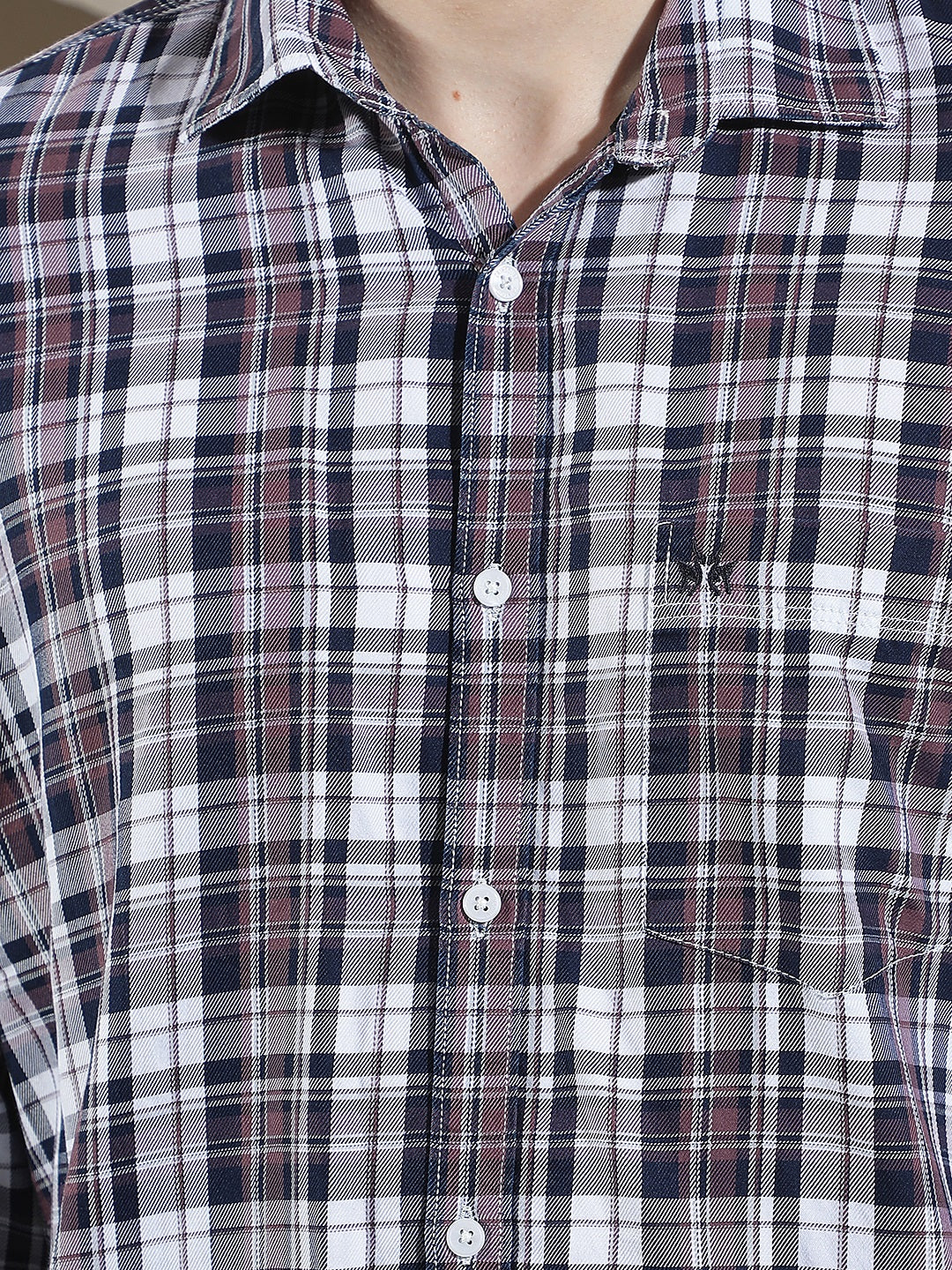Multicolor 100% Cotton Checked Shirt