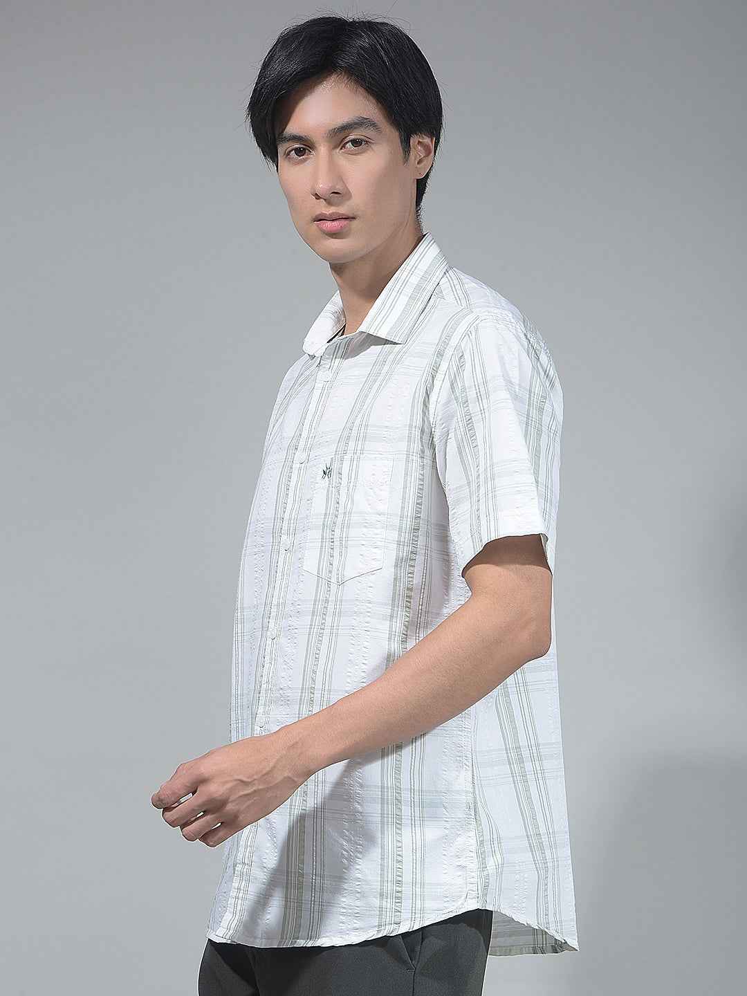 Green Check Surface Shirt