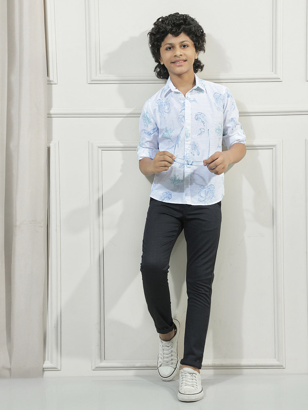 Classic Green Printed Shirt