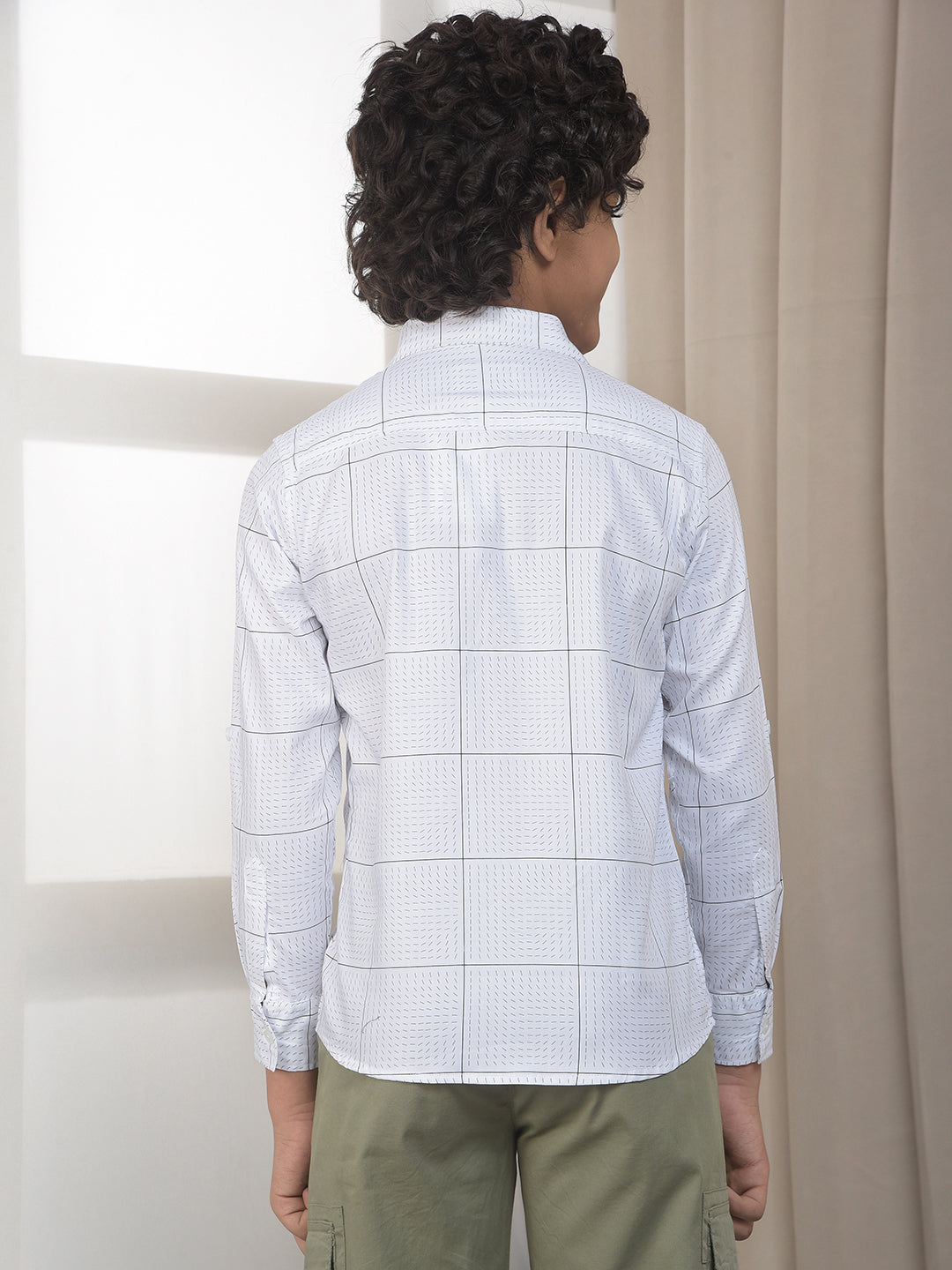 Urban White Printed Shirt