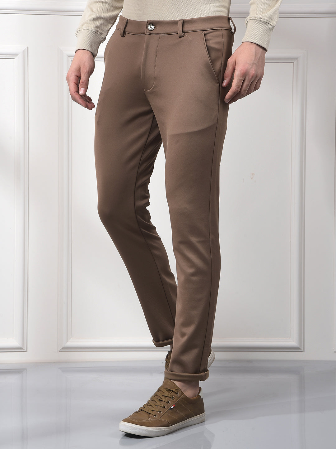 Brown Knitted Trousers