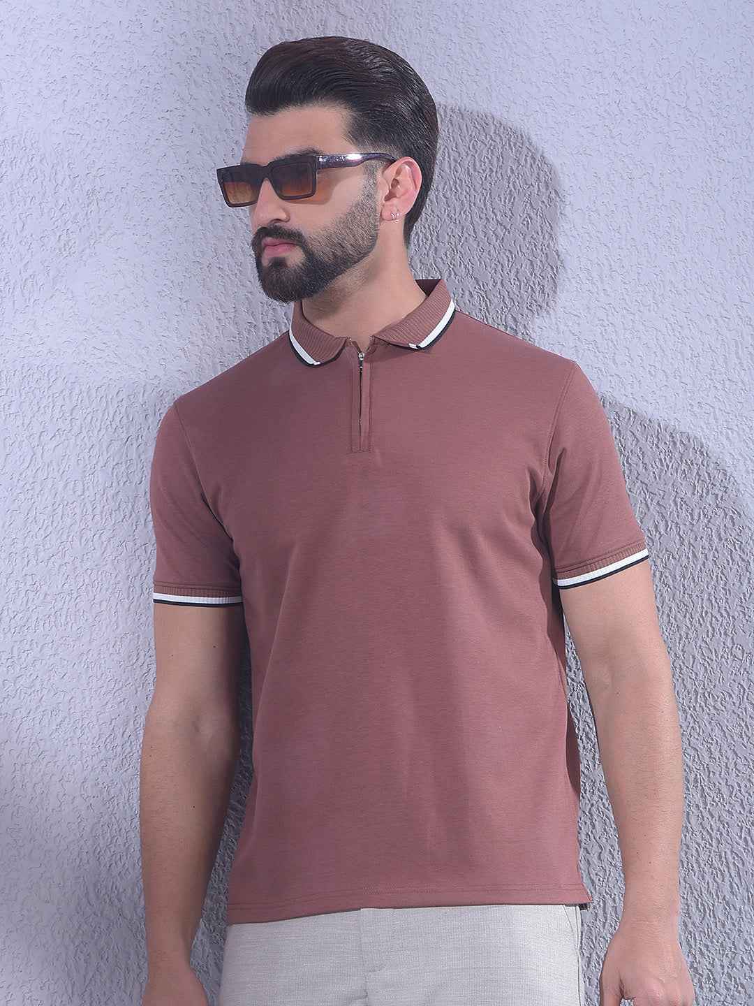 Rustic Terracotta Brown Brown T-Shirt