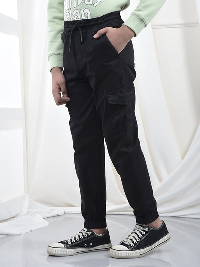 Black Utility Pocket Joggers